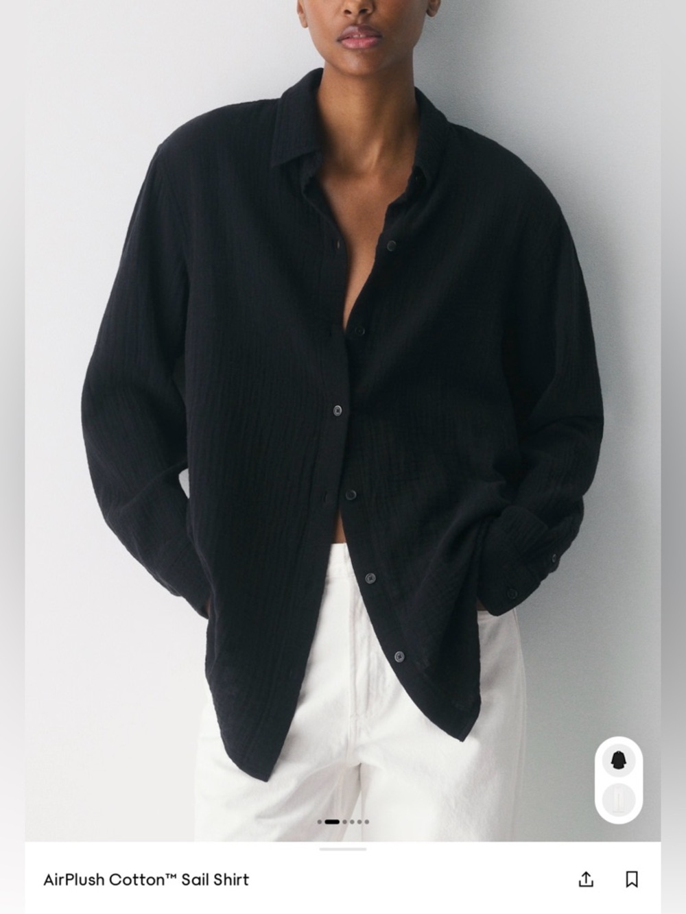 Aritzia Little Moon Sail Shirt